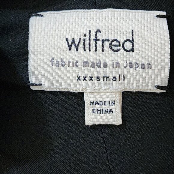 Wilfred Black Japanese Crepe Mayet Moto Jacket - Picture 9 of 10